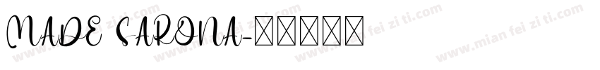MADE SARONA字体转换
